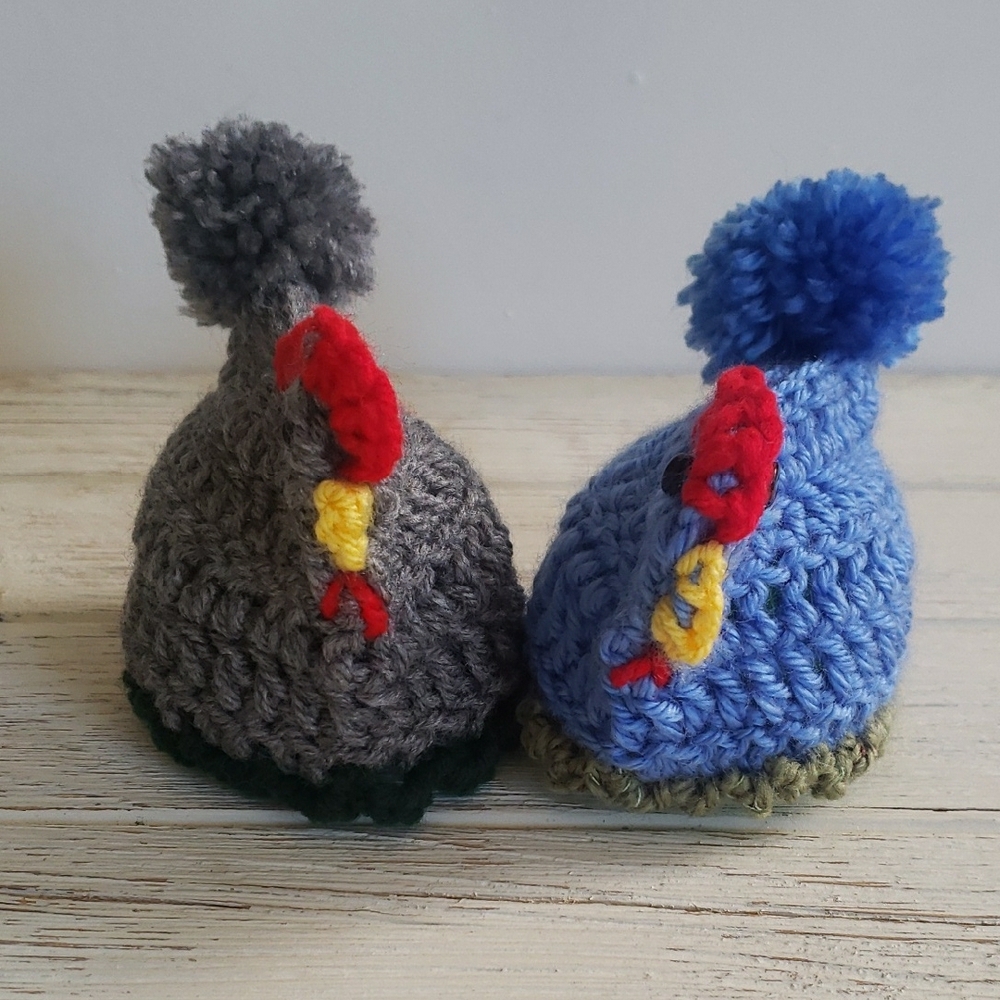 Handmade Crochet Chicken Easter Egg Cozies Chick Toppers